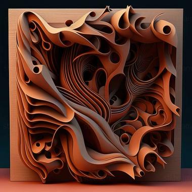 3D model abstract art (STL)